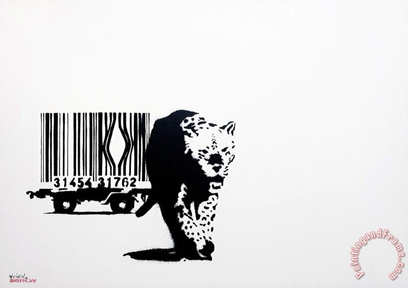 Banksy Barcode, 2003 Art Print
