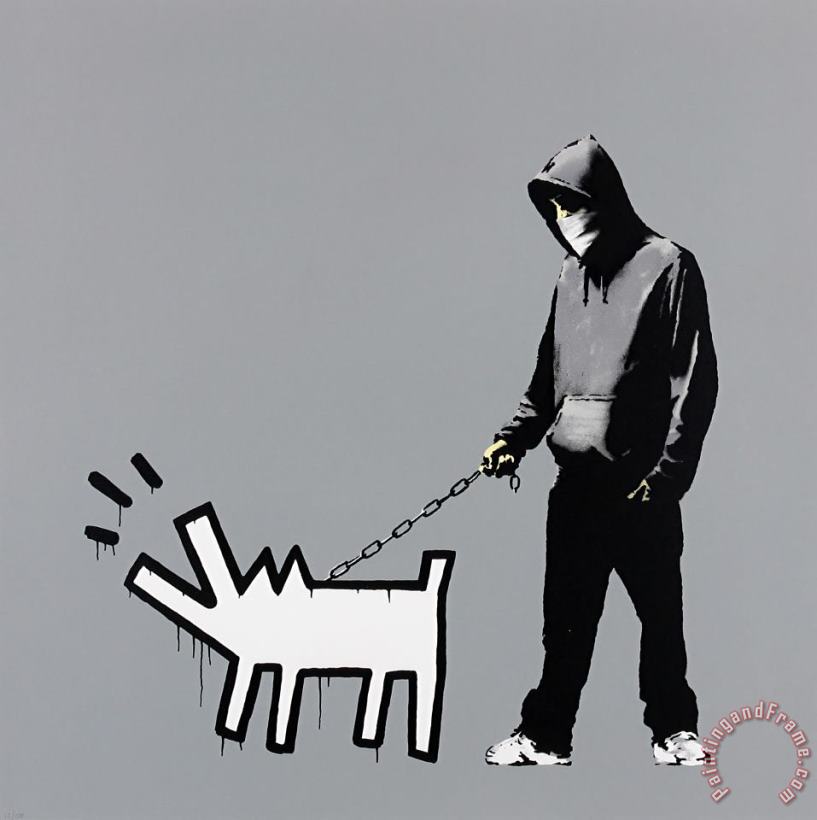 Banksy Choose Your Weapon (grey), 2010 Art Print
