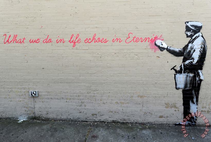 Banksy Echoes in Eternity Art Print
