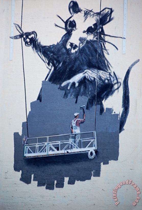 Banksy Gnark Art Print