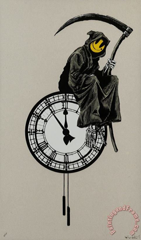 Grin Reaper, 2005 painting - Banksy Grin Reaper, 2005 Art Print