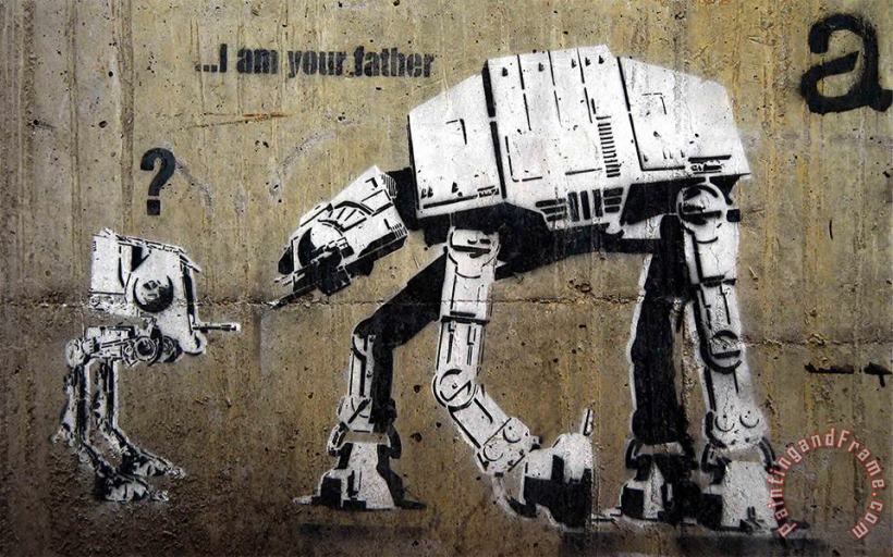 Banksy I Am Your Father Art Print