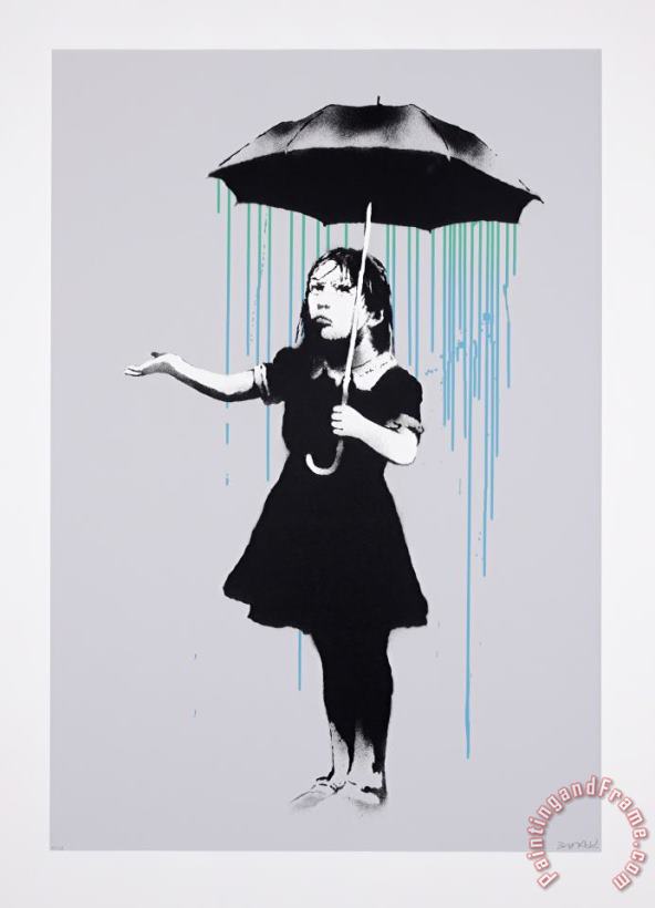 Banksy Nola (blue Green Ap), 2009 Art Print