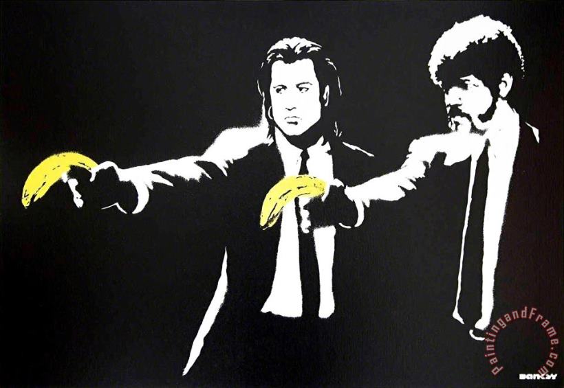 Banksy Pulp Fiction, 2004 Art Print