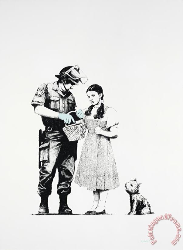Banksy Stop And Search, 2007 Art Painting