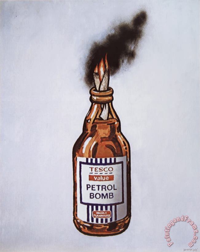 Tesco Value Petrol Bomb, 2011 painting - Banksy Tesco Value Petrol Bomb, 2011 Art Print