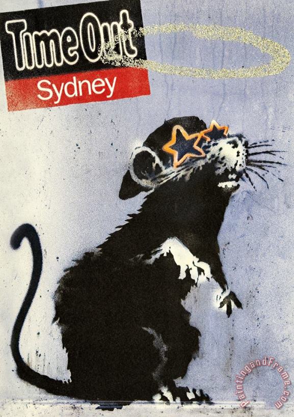 Time Out Sydney, 2010 painting - Banksy Time Out Sydney, 2010 Art Print