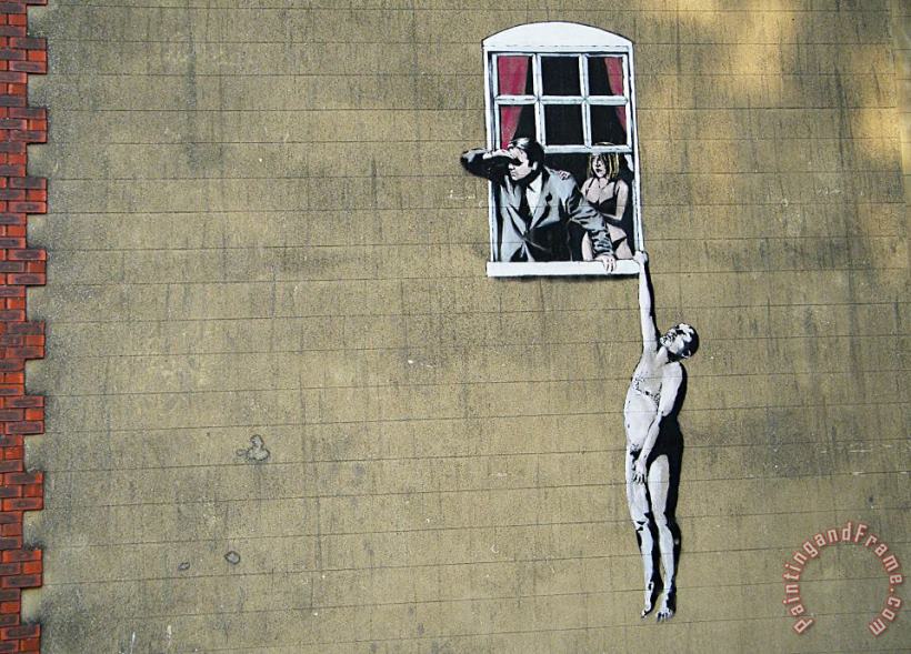 Banksy Window Lovers Park Street Art Print