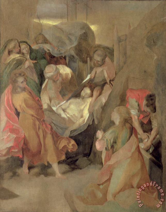 The Entombment Of Christ painting - Barocci The Entombment Of Christ Art Print