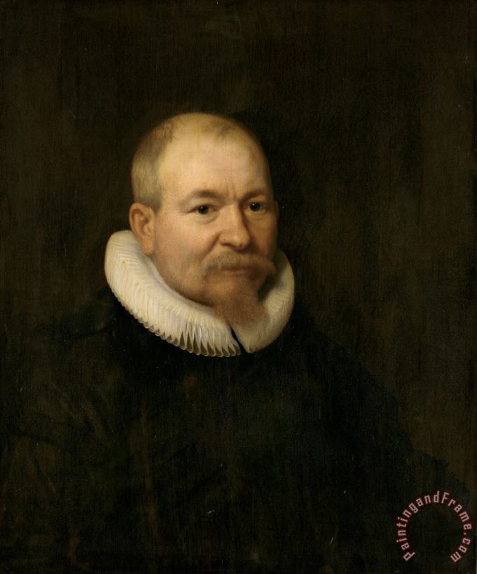 Bartholomeus Van Der Helst Portrait of Samuel Van Lansbergen, Remonstrant Minister in Rotterdam Art Painting