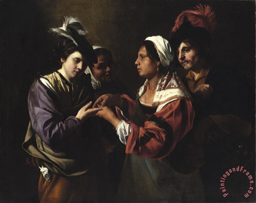 Bartolomeo Manfredi The Fortune Teller Art Painting