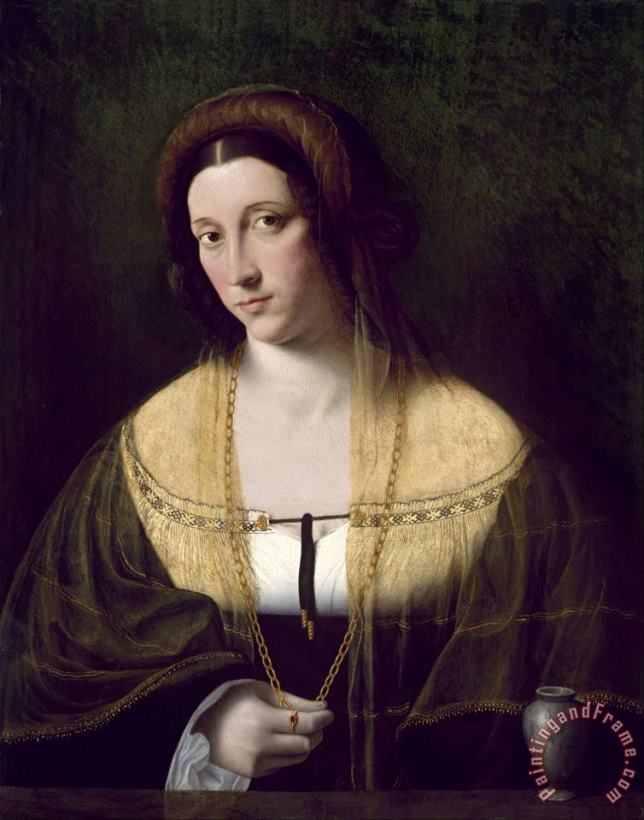 Bartolomeo Veneto Portrait of a Lady Art Painting