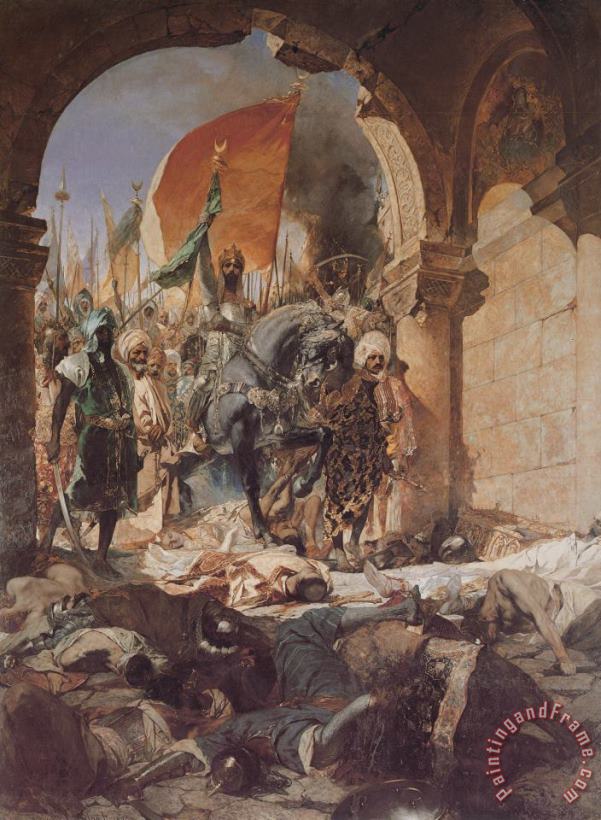 The Entry of Mahomet II Into Constantinople painting - Benjamin Jean Joseph Constant The Entry of Mahomet II Into Constantinople Art Print