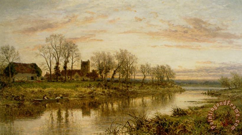 Benjamin Williams Leader Evening on The Thames at Wargrave Art Painting