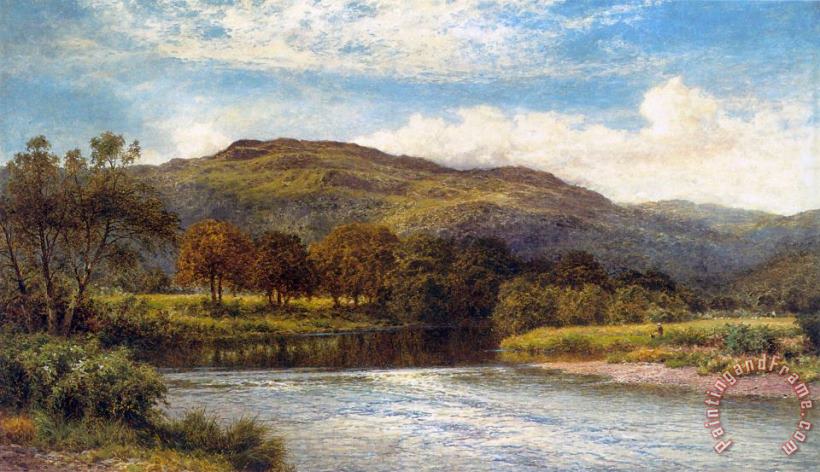 The Conway Near Bettws Y Coed painting - Benjamin Williams Leader The Conway Near Bettws Y Coed Art Print