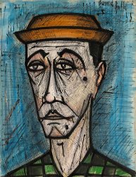 Bernard Buffet Tete De Clown, 1955