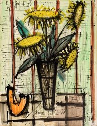 Bernard Buffet Tournesols Et Melon, 1955