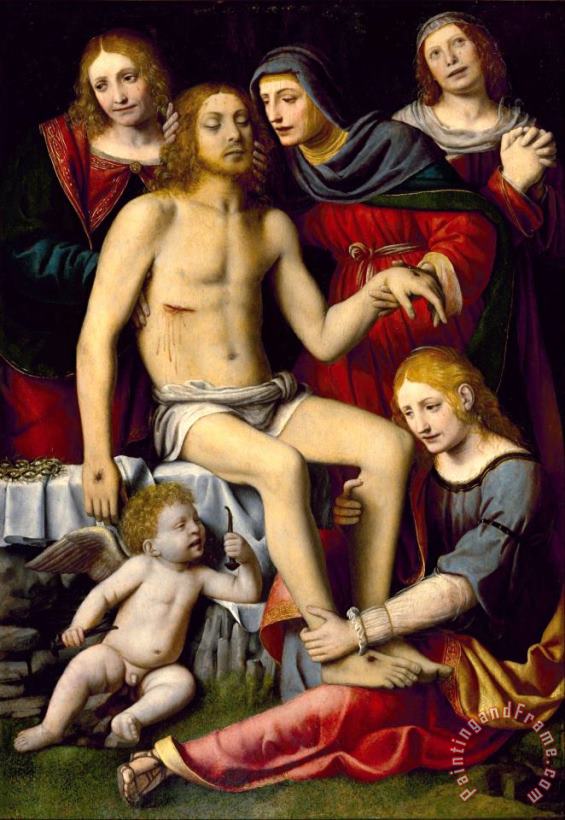 Bernardino Luini Lamentation Over The Dead Christ Art Print