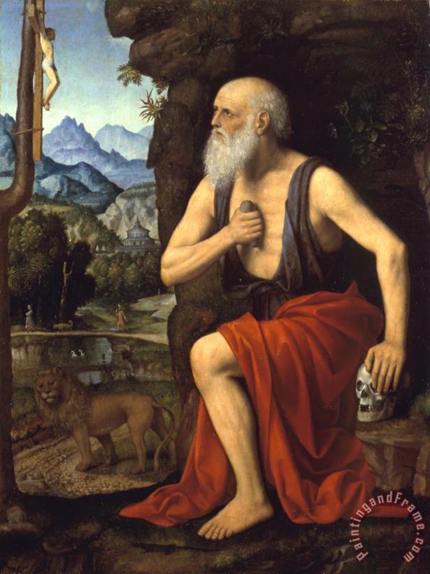 Bernardino Luini Saint Jerome in Penitence Art Painting