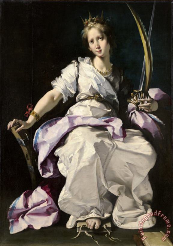 Bernardo Strozzi Saint Catherine of Alexandria Art Print