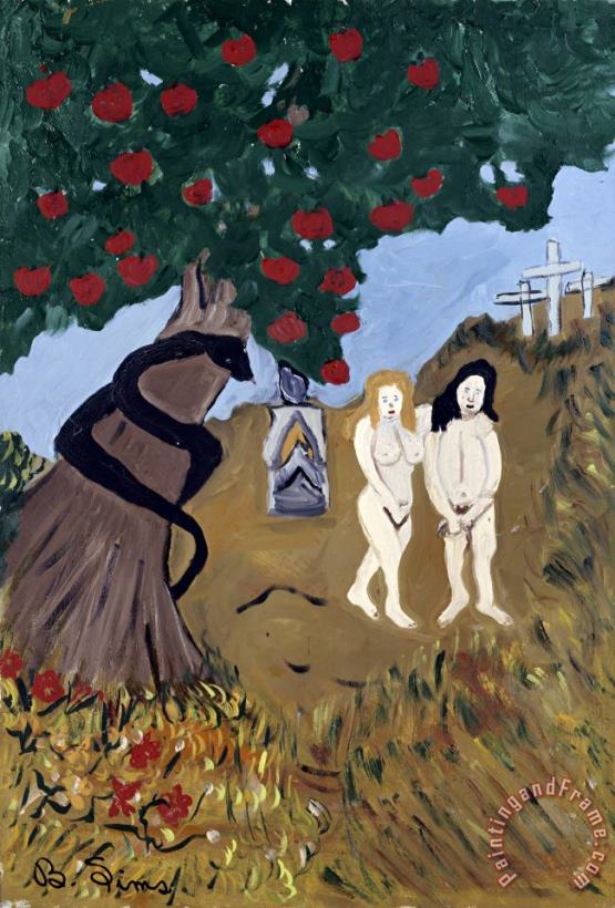Adam And Eve painting - Bernice Sims Adam And Eve Art Print
