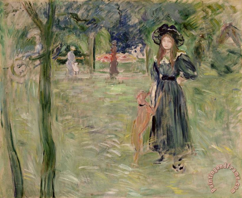 Bois de Boulogne painting - Berthe Morisot Bois de Boulogne Art Print