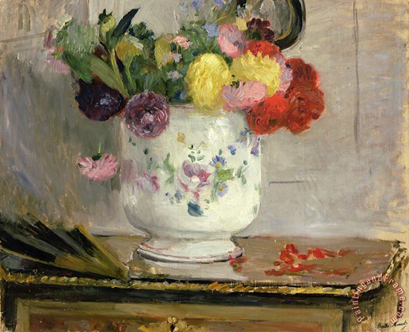 Berthe Morisot Dahlias Art Print