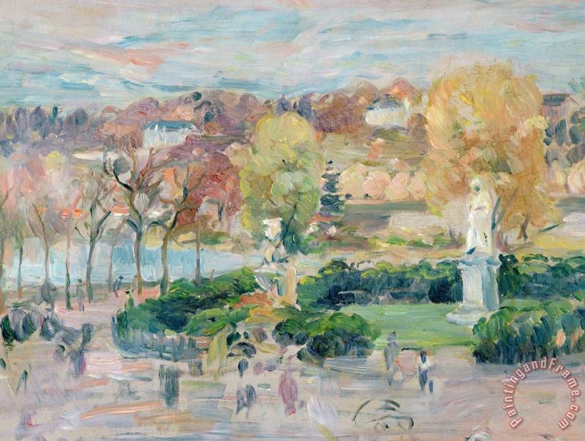 Landscape in Tours painting - Berthe Morisot Landscape in Tours Art Print