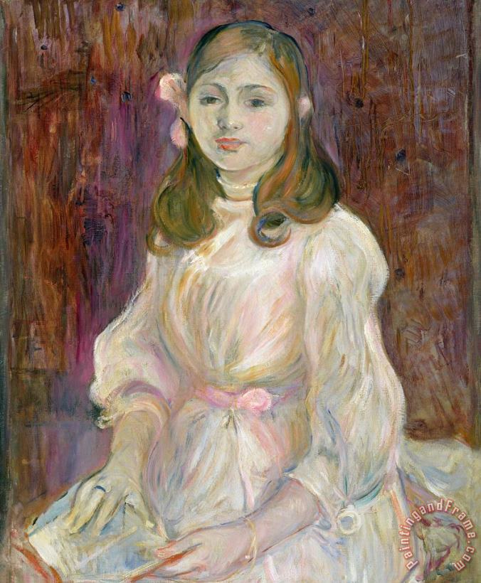 Portrait of Julie Manet painting - Berthe Morisot Portrait of Julie Manet Art Print