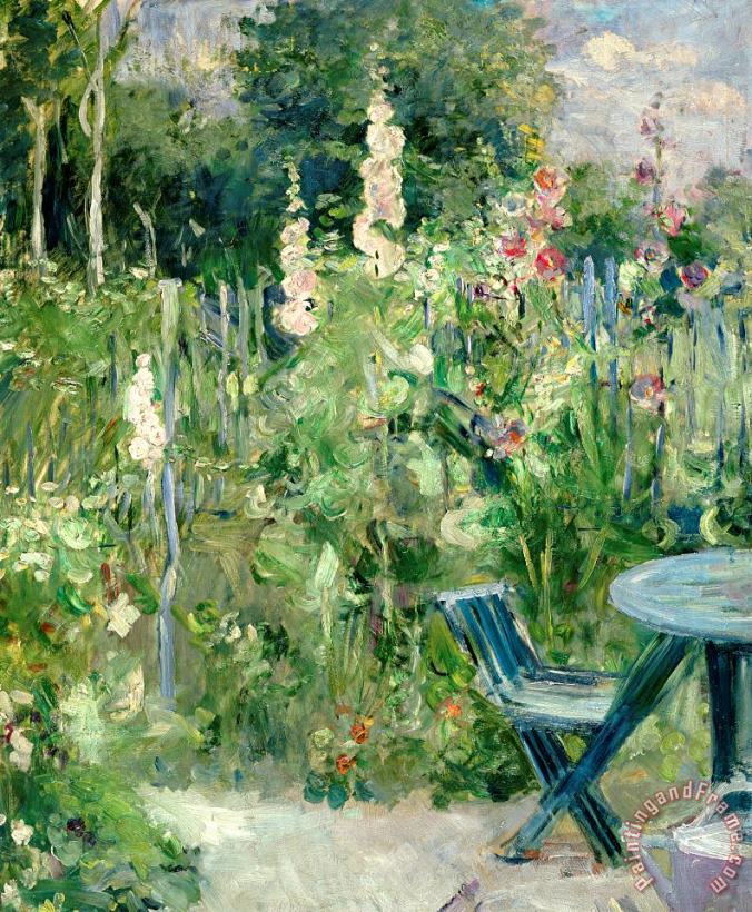 Roses Tremieres painting - Berthe Morisot Roses Tremieres Art Print