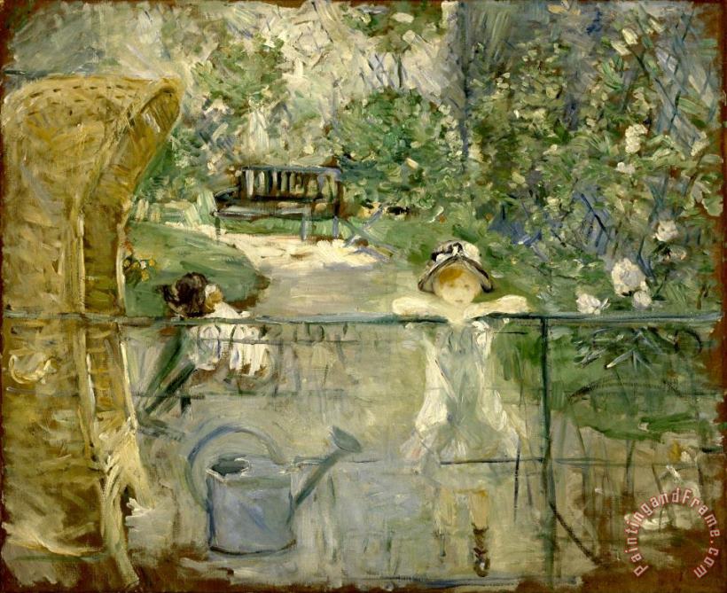 The Basket Chair painting - Berthe Morisot The Basket Chair Art Print