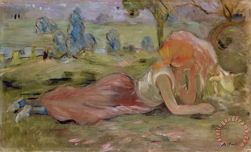 Berthe Morisot The Goatherd Art Print