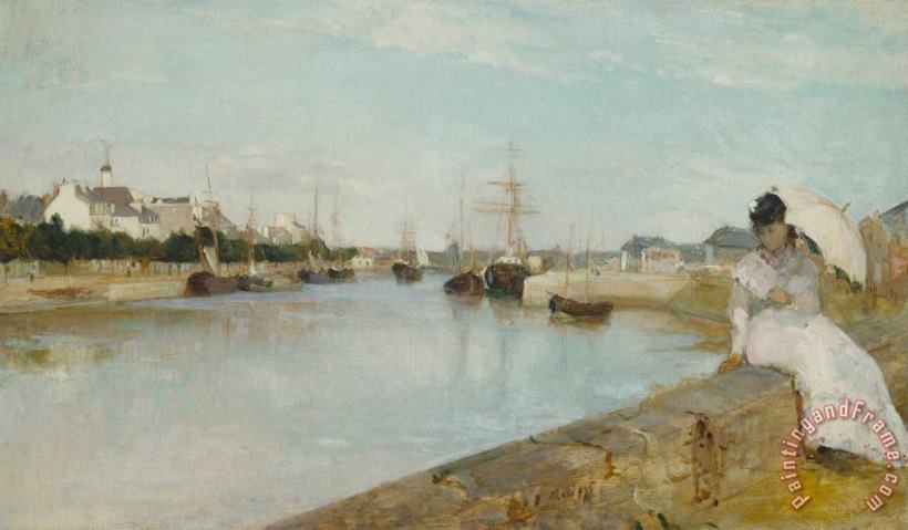 Berthe Morisot The Harbour At Lorient Art Painting