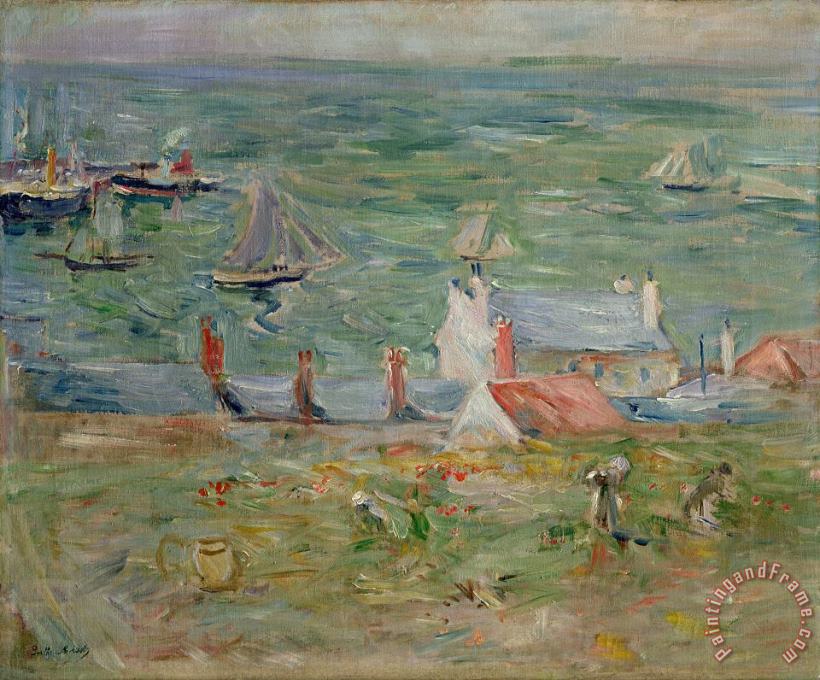 Berthe Morisot The Port of Gorey on Jersey Art Print