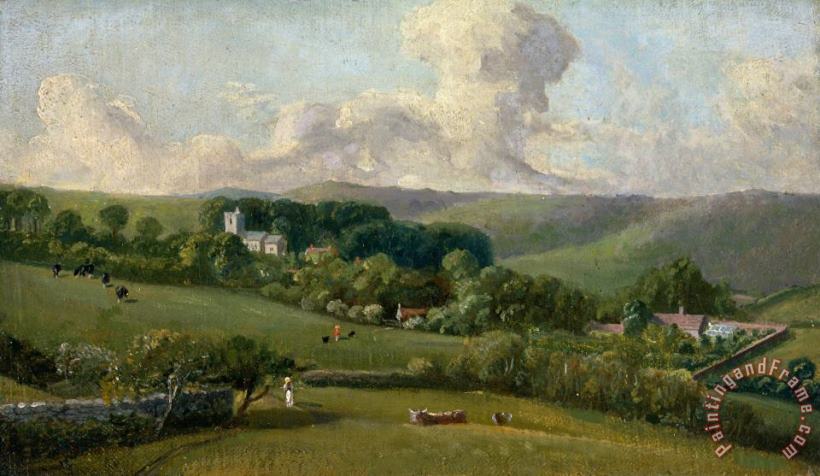 Osmington a View to The Village painting - Bishop of Salisbury John Fisher Osmington a View to The Village Art Print