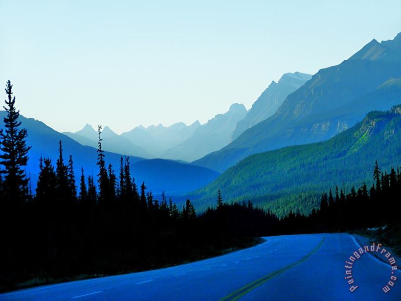 Banff Jasper Blue painting - Blair Wainman Banff Jasper Blue Art Print