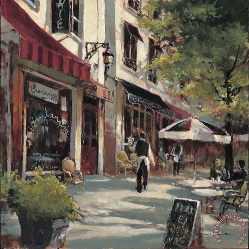 Boulevard Cafe painting - brent heighton Boulevard Cafe Art Print