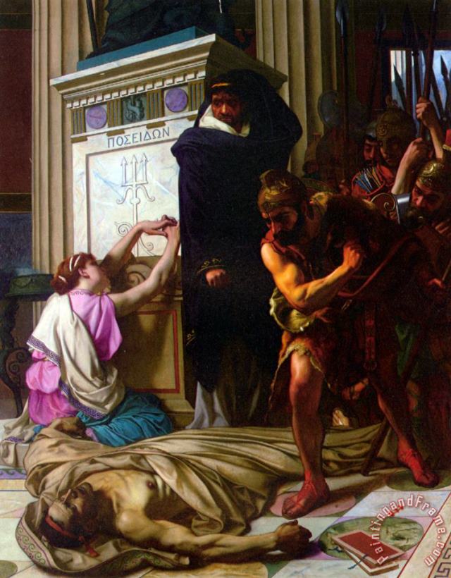 Camille Felix Bellanger The Death of Demosthenes Art Painting