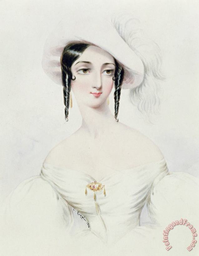 Camille Joseph Roqueplan Portrait Of Lola Montez Art Painting