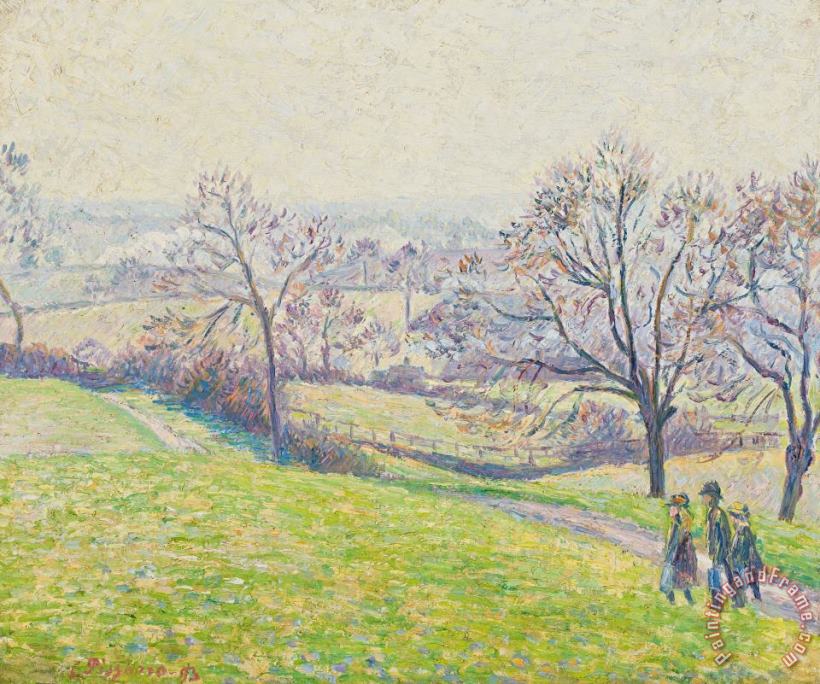 Epping landscape painting - Camille Pissarro Epping landscape Art Print