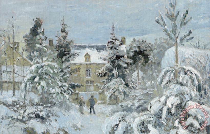 Camille Pissarro House at Montfoucault Art Painting