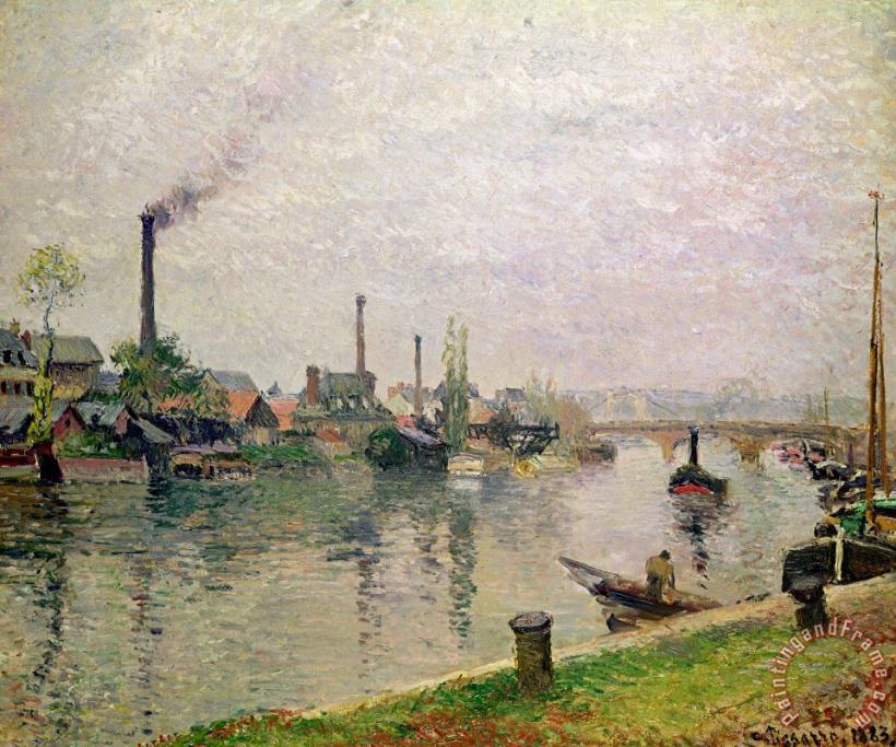 Camille Pissarro Island of the Cross at Rouen Art Painting