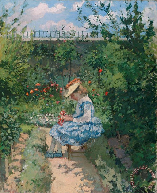Camille Pissarro Jeanne in the Garden Art Print