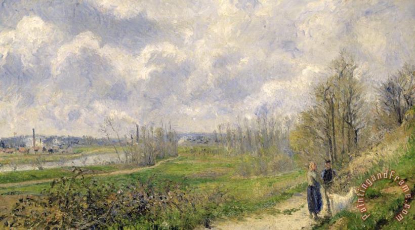 Camille Pissarro La Sente Du Chou Near Pontoise Art Painting