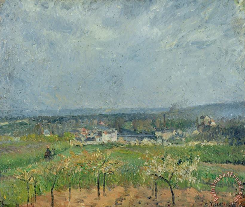 Camille Pissarro Landscape in Pontoise Art Print