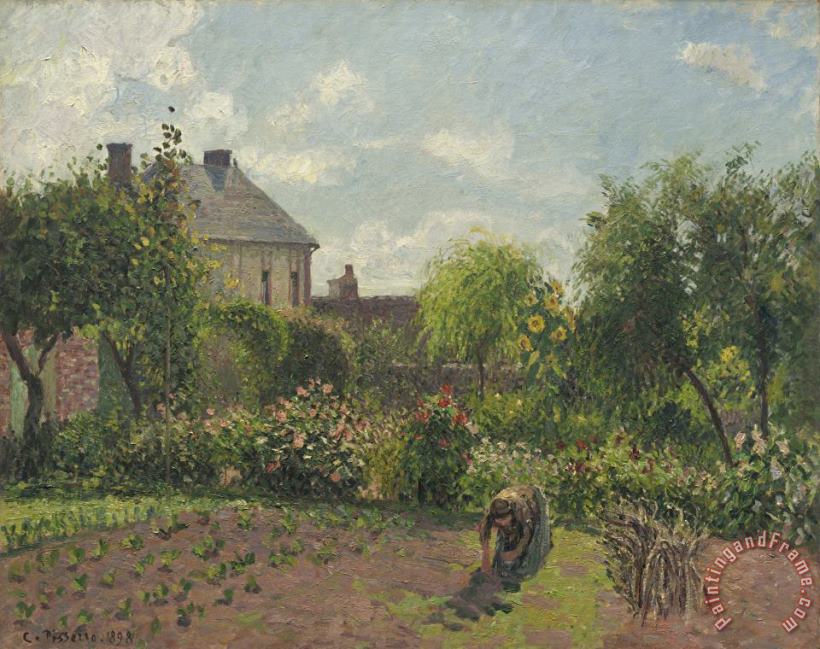Camille Pissarro The Artist's Garden at Eragny Art Print