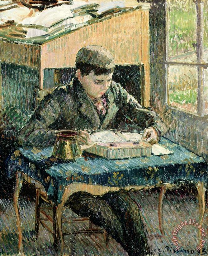The Artists Son painting - Camille Pissarro The Artists Son Art Print