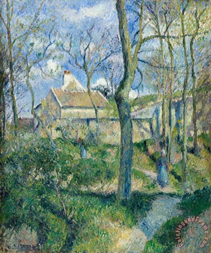 Camille Pissarro The Path to Les Pouilleux, Pontoise Art Print