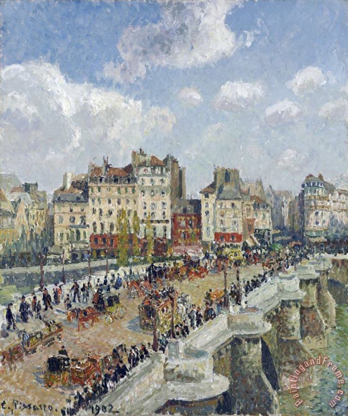 Camille Pissarro The Pont Neuf, Paris Art Painting