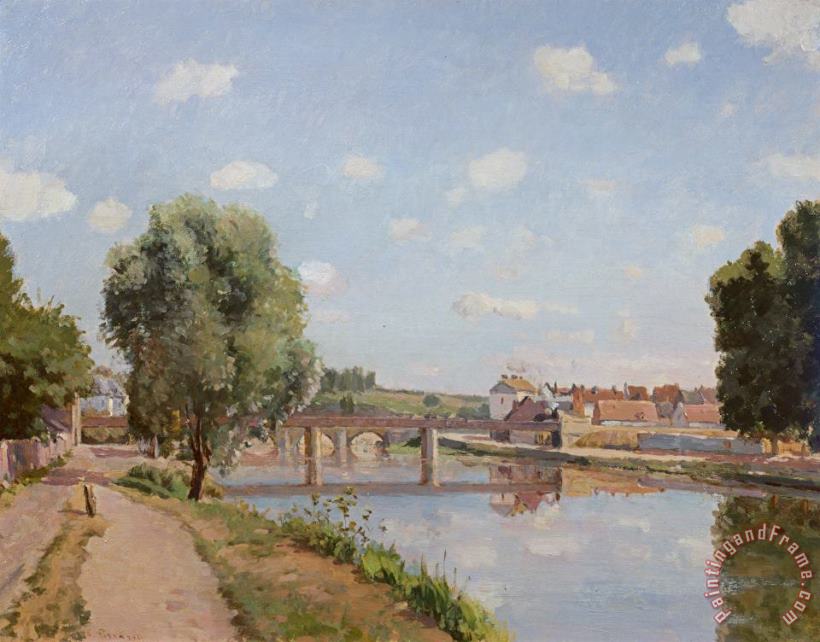 The Railway Bridge painting - Camille Pissarro The Railway Bridge Art Print